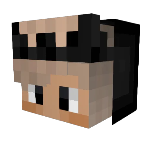 YzyTiger Minecraft avatar head, 3D render