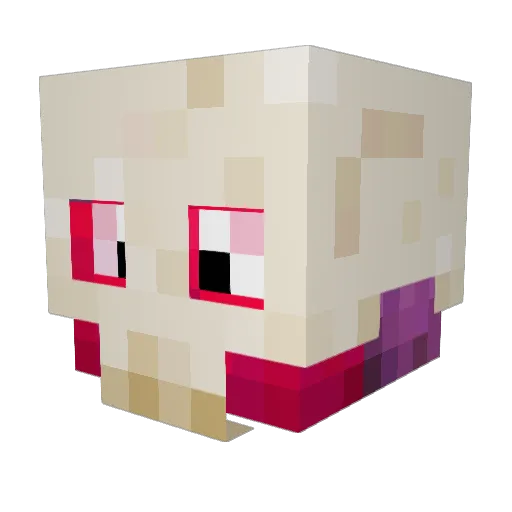 Z003 Minecraft avatar head, 3D render