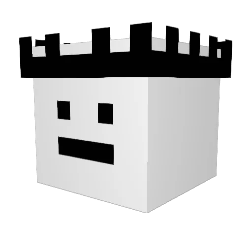 Z0K0_ Minecraft avatar head, 3D render