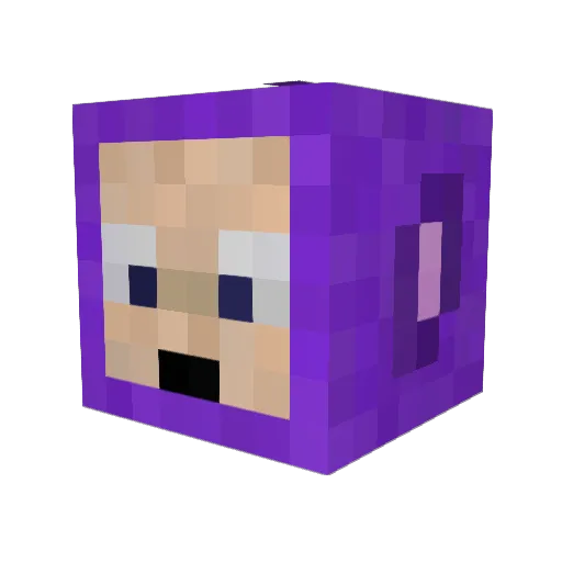 Z0KA_ Minecraft avatar head, 3D render