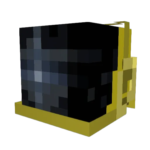 Z0MB1NE Minecraft avatar head, 3D render