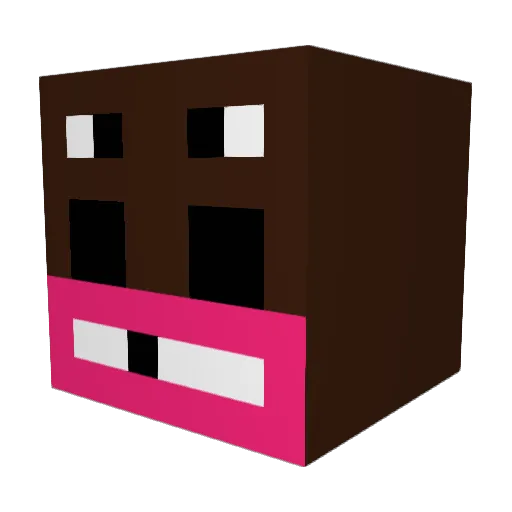 Z0NGOLED0Z0 Minecraft avatar head, 3D render