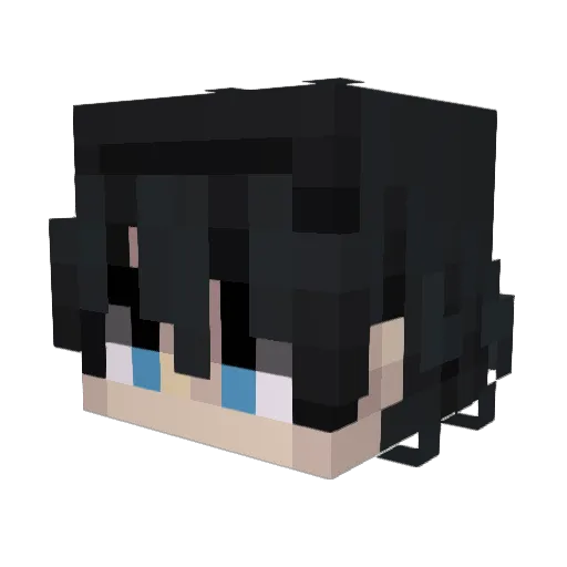 Z0NT3X Minecraft avatar head, 3D render