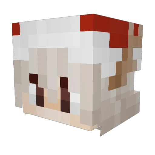 Z0R0x Minecraft avatar head, 3D render