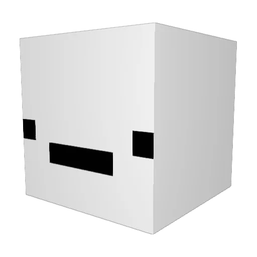 Z0RKL0 Minecraft avatar head, 3D render