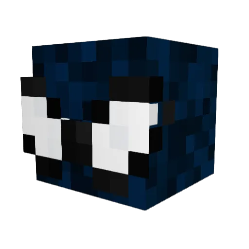 Z0lin Minecraft avatar head, 3D render