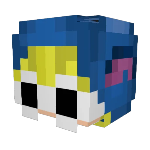 Z0mbi3to Minecraft avatar head, 3D render