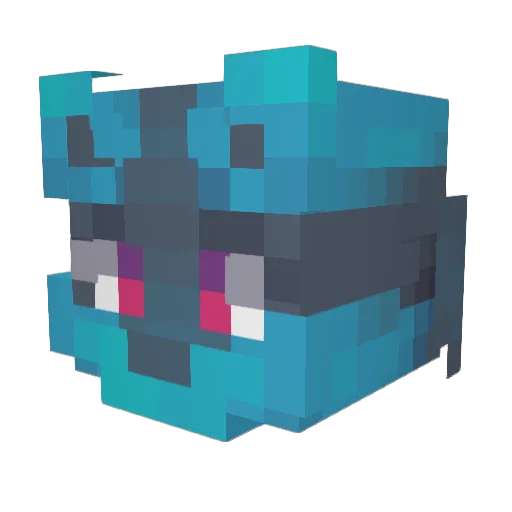 Z0mbieJeff Minecraft avatar head, 3D render
