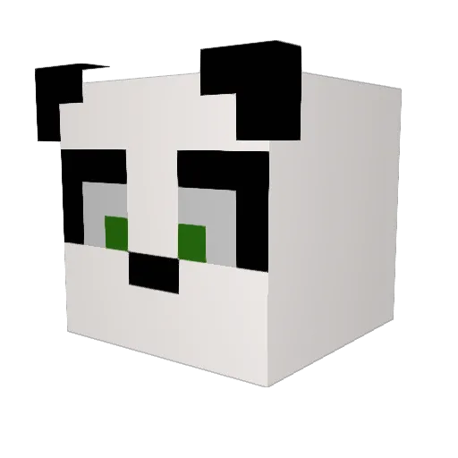 Z0n1nis Minecraft avatar head, 3D render