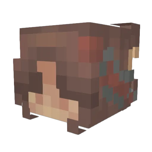 Z0nC Minecraft avatar head, 3D render
