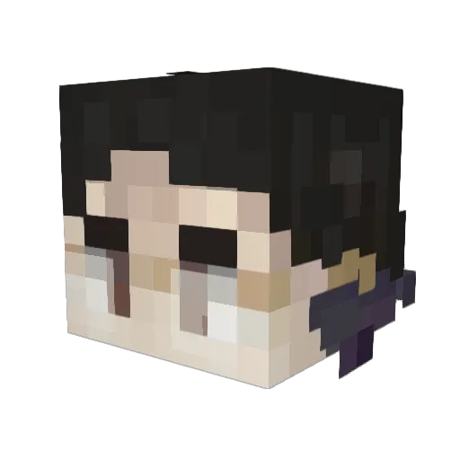 Z0zz_ Minecraft avatar head, 3D render