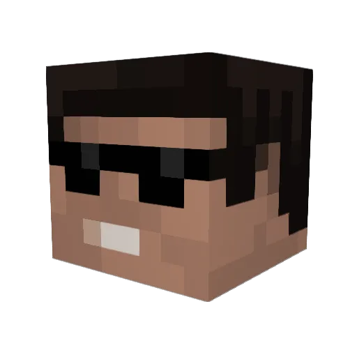 Z10an Minecraft avatar head, 3D render