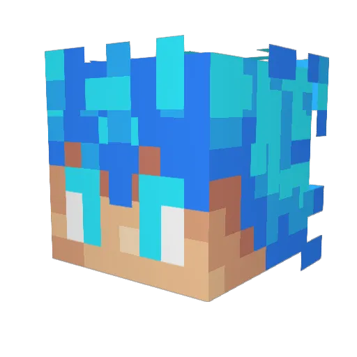 Z11MC Minecraft avatar head, 3D render