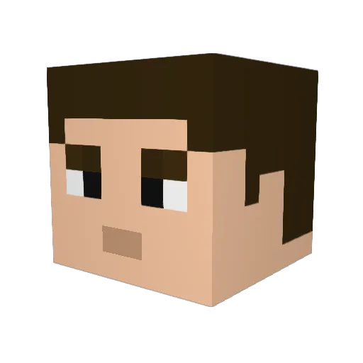 Z131Z Minecraft avatar head, 3D render