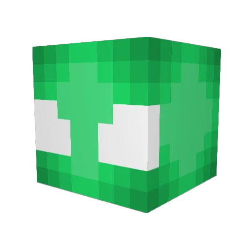 Z13_Infinite Minecraft avatar head, 3D render