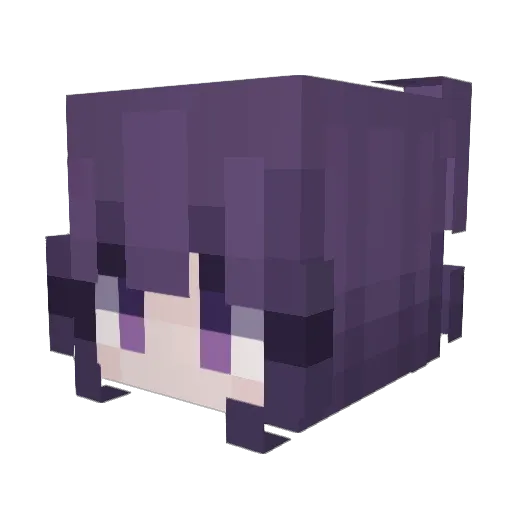 Z1P3R334 Minecraft avatar head, 3D render