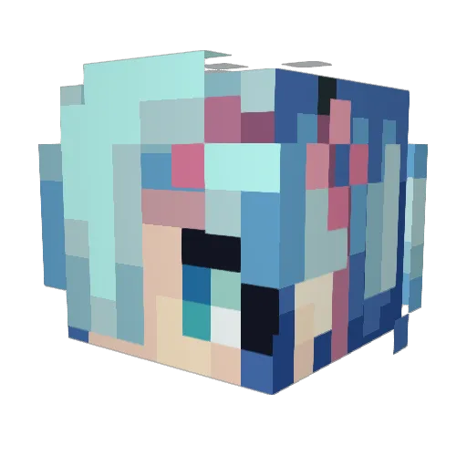 Z1X__ Minecraft avatar head, 3D render