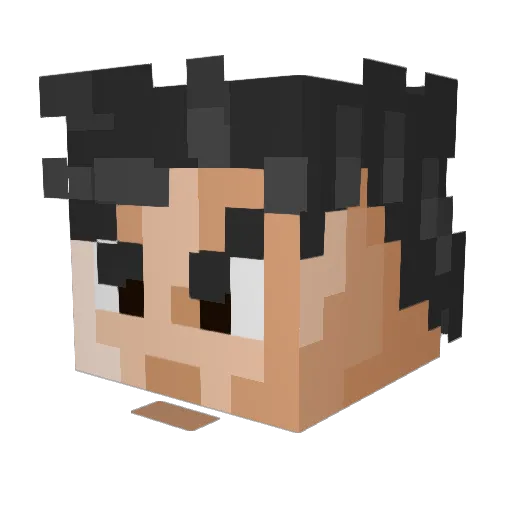 Z1co247 Minecraft avatar head, 3D render