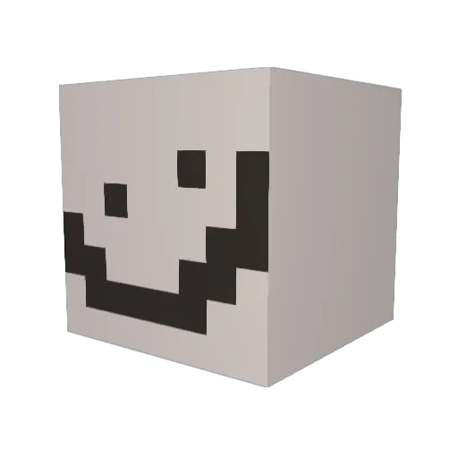 Z1dys Minecraft avatar head, 3D render