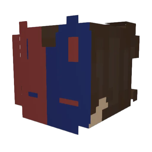 Z1ek Minecraft avatar head, 3D render