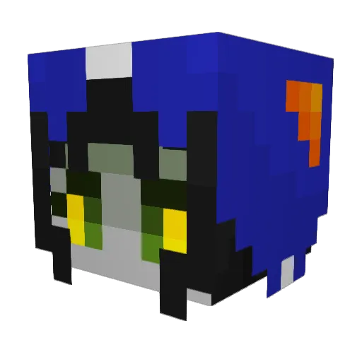 Z1vek Minecraft avatar head, 3D render