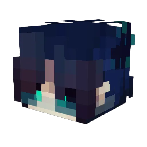 Z1xOrt8 Minecraft avatar head, 3D render