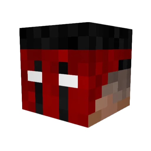 Z28_RockerBoy Minecraft avatar head, 3D render