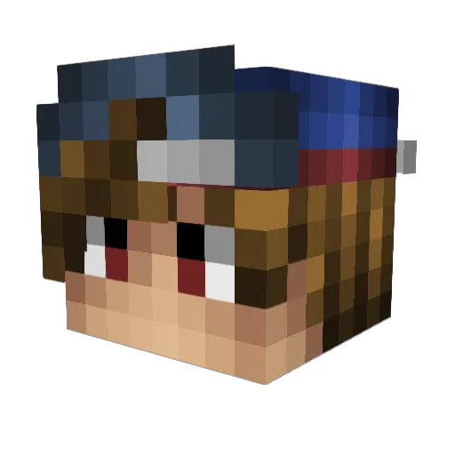 Z30Amart Minecraft avatar head, 3D render