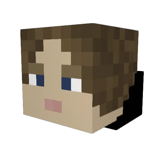 Z31M11 Minecraft avatar head, 3D render