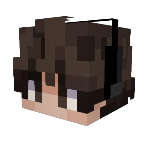 Z33N Minecraft avatar head, 3D render