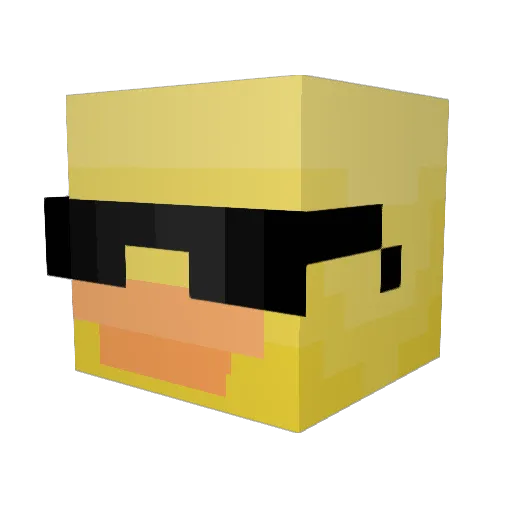 Z3Breezy Minecraft avatar head, 3D render