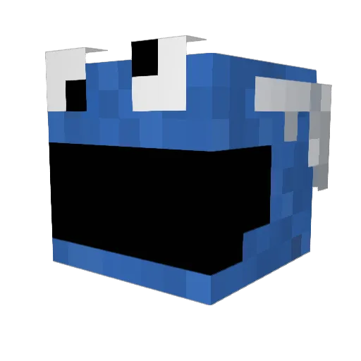 Z3DER Minecraft avatar head, 3D render