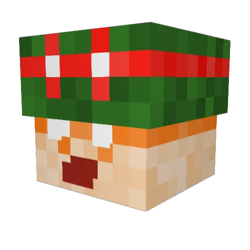 Z3R095115 Minecraft avatar head, 3D render