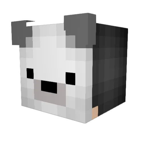 Z3R0Dark50 Minecraft avatar head, 3D render