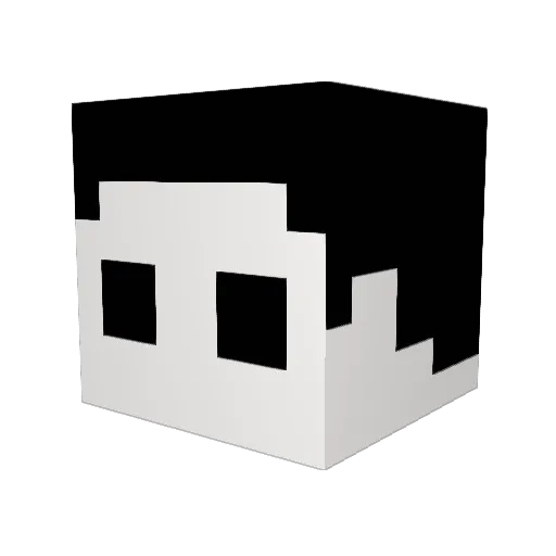 Z3R0_twiX Minecraft avatar head, 3D render