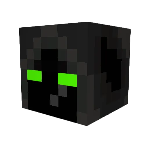 Z3RO7 Minecraft avatar head, 3D render