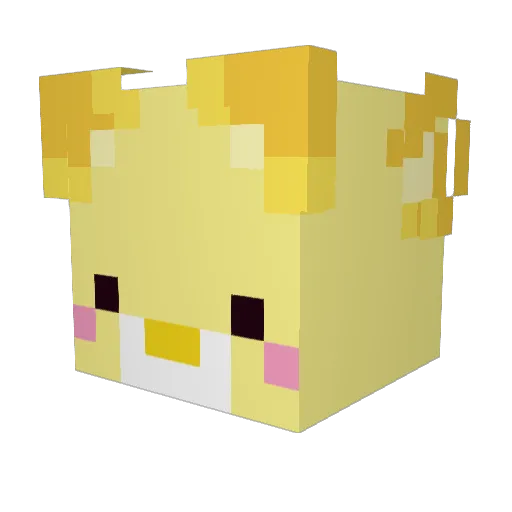 Z3STY Minecraft avatar head, 3D render