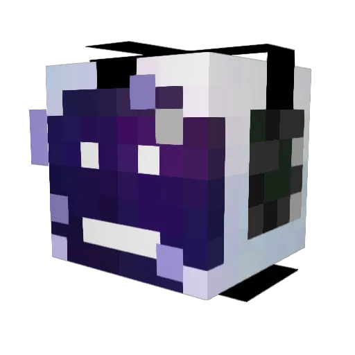 Z3bas Minecraft avatar head, 3D render
