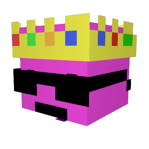 Z3ful Minecraft avatar head, 3D render