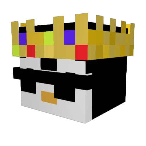 Z3gotQ Minecraft avatar head, 3D render