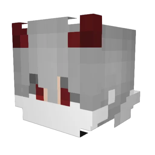 Z3ldrisPlayer Minecraft avatar head, 3D render