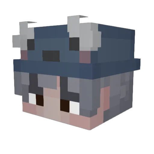 Z3nl3ss Minecraft avatar head, 3D render