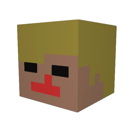 Z3r0_17 Minecraft avatar head, 3D render