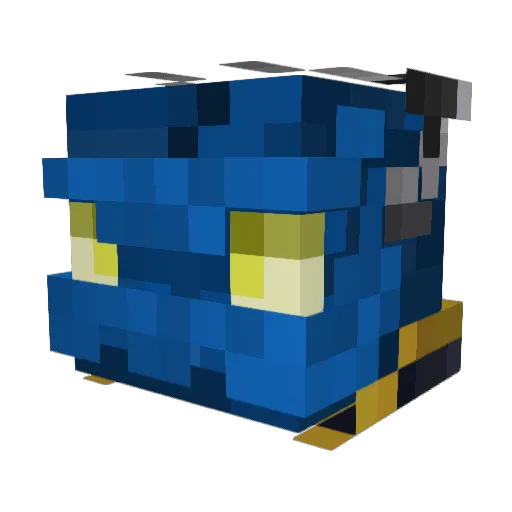 Z3r0th Minecraft avatar head, 3D render