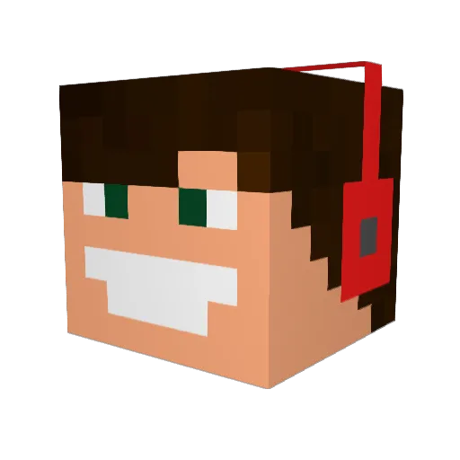 Z3roHD Minecraft avatar head, 3D render