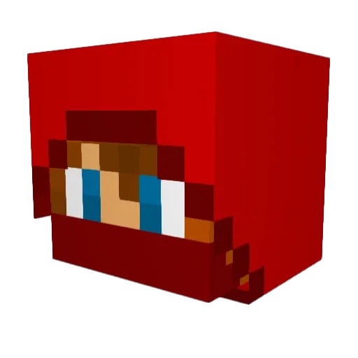 Z3troPanda Minecraft avatar head, 3D render