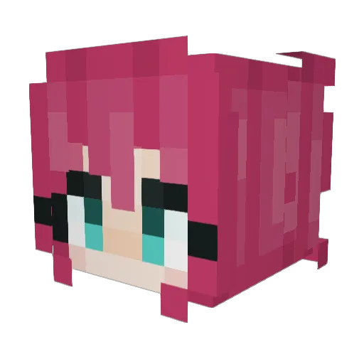 Z4K_97B Minecraft avatar head, 3D render