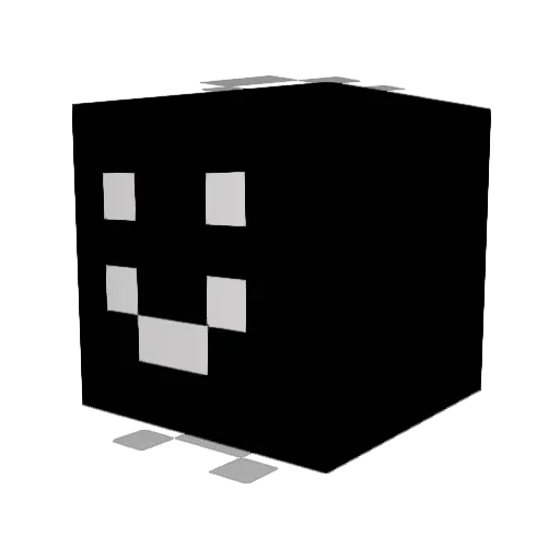 Z4YUH Minecraft avatar head, 3D render