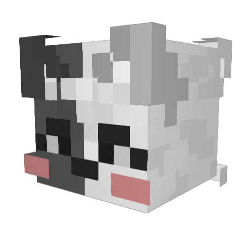 Z4ib3rFox Minecraft avatar head, 3D render