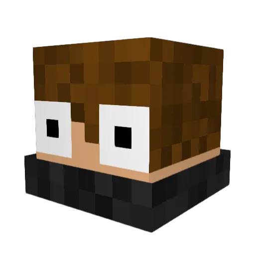 Z4pa Minecraft avatar head, 3D render